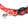 Fly collar "giraffe", 30 x 1 cm, red