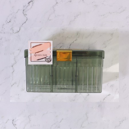 Organizer for storing cosmetic supplies "Light", a chest with a lid, removable partitions, 21.5 × 12 × 12 cm, color mix-9