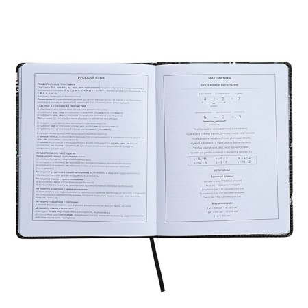 Universal Diary Grade 1-11, 48 sheets "Buntar spirit", a solid cover of artificial leather, lies, universal cheat sheet, block 80 g/m2-9