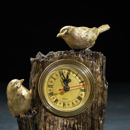 Two Two Two Two Two Clock, 14 x 9 x 20 cm, gold-2