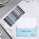 Money envelope "On Birthday!" embossing, blue background, stripes, 17x8cm