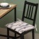 Siddle on the chair Ethel "Leaves" 42x42cm, 100% cotton, reps 220 g/m2