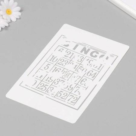 Plastic stencil "numbers" 16x24 cm-1