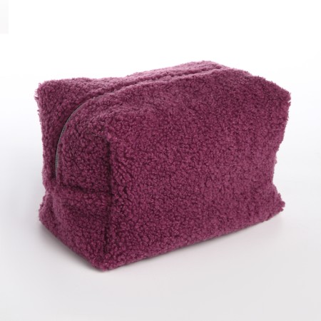 Women's road cosmetic bag with a Textura lining, purple color-1
