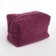 Women's road cosmetic bag with a Textura lining, purple color