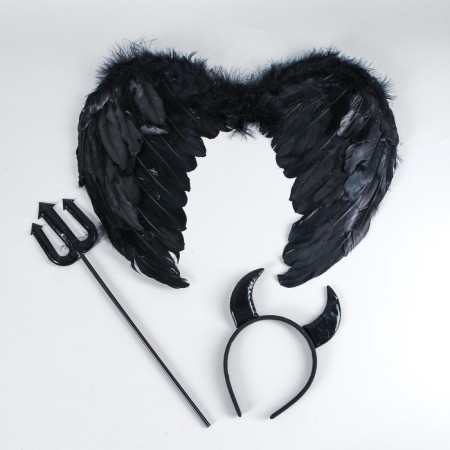 Carnival set "Chertic", wings, rim, trident-2