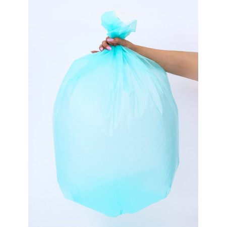 Garbage bags in the Roll PSD 100l, turquoise, 18 μm 10 pcs 65 x 90 cm-4