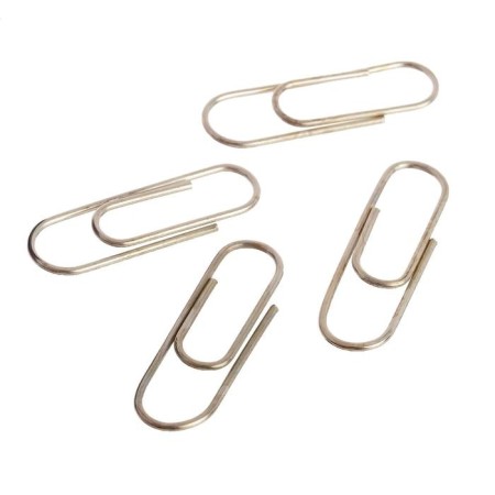 Office clips Globus, 100 pcs., 28 mm, nickel.-1