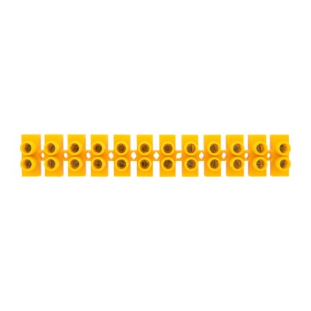 Klement screw block KV-14 6-14, current 20 A, polypropylene yellow rexant (10 pcs.-3