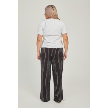 Female trousers, size 58, black color-4