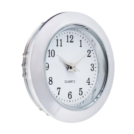 Quartz clock, D-2.5 cm, LQ377A, discrete move, silver-3