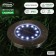 Garden lamp on the sunny battery, 11.5 × 13 × 11.5 cm, 12 LED, glow white glow