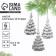Christmas tree toy New Year's "Christmas trees", for the New Year, silver color
