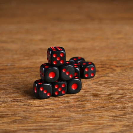 Player bones, 1.4 x 1.4 cm, packing 100 pcs