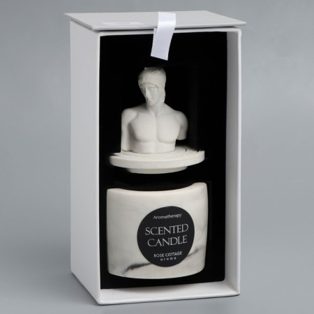 Candle in concrete aromatic "changryl", soy wax-8