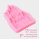Mold Dolyana "Fairy Tale", silicone 11 × 7.5 × 1.3 cm, pink color