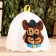 Bath cap with applique "sir dog"