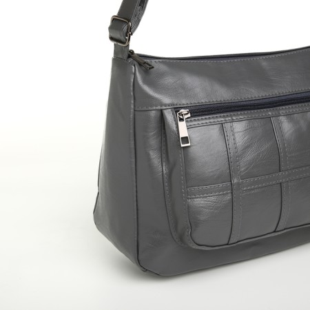 Women's bag with lightning, gray color-3