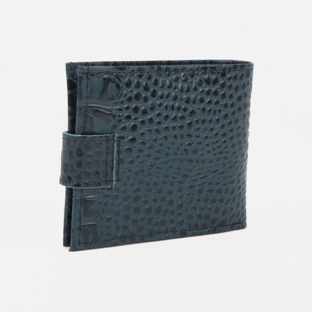 Women's wallet on the button, green color-1
