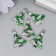 Decor for creativity metal, enamel, rhinestone "Christmas tree" 2.2x1.7 cm