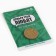 Chocolate coin "Money loves you" on the substrate, 6 g.