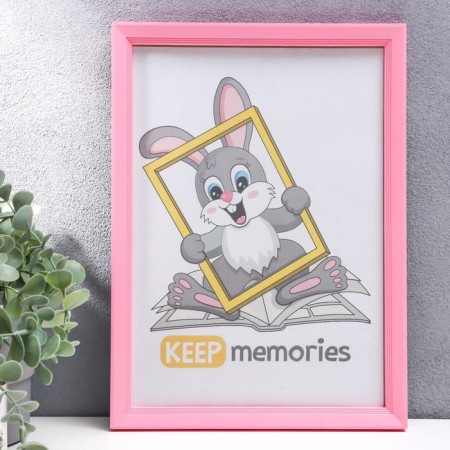 Photo frame plastic L-5 21x30 cm Pink mix (plastic screen)