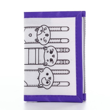 Velcro purse for coloring "Cute kittens"-2