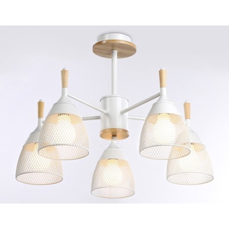 Suspended chandelier Ambrella Light, Traditional, TR8012, 5HE27, white color-2
