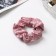 Hair elastic band "Orbit" ornament spots, 10 cm, pink