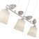 Suspended EVOLUCE lamp. Sle1155-503-03. Lavinia. 3x40 watts, E27, 70x14x26 cm, white color