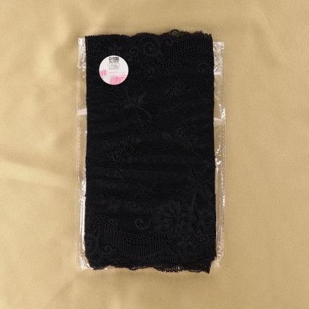 Lace elastic fabric, 240 mm × 2.7 ± 0.5 m, black color-3