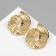 Earrings Metal "abstraction" curl, color gold