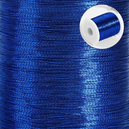 Metallized thread, 91 ± 1 m, blue color-1