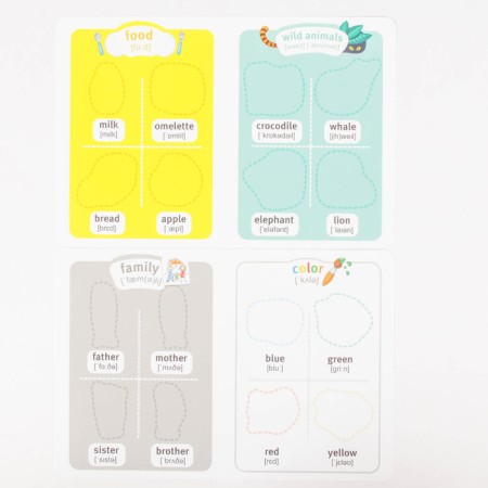 Training game Magnetic stories "Learning English"-2