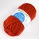 Yarn "Popular" 50 % wool, 50 % acrylic 133m/100g (30-sv. Terracot)