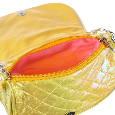 Children's bag on the valve, 6x12x16 cm, adjustable belt, yellow mix-8