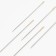 Sewing needles in a plastic box, with a golden ear, 30 pcs, black color
