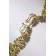 Hanging earrings with rhinestones "evening" tail, rainbow color in gold, 8 cm