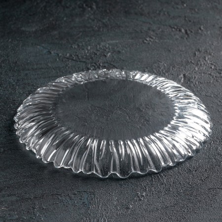 Glass plate Aurora, d = 20.5 cm, the color is transparent-2