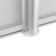 Bath screen "premium a", 168 cm, white color