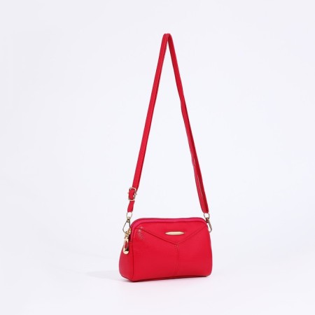Bag Cross-Bodi with a zipper, pink color-3
