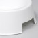 Double plastic bowl 29.5 x 16.5 x 5 cm, white