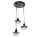 Economic light lamp 36081/3 3x40W E27 Black 33x33x75 cm