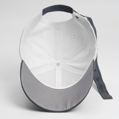 Women's cap with reflective elements No Limits, white color, rr 56-2