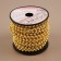 Beads on threads, round, 4 mm, 9 ± 1 m, gold color