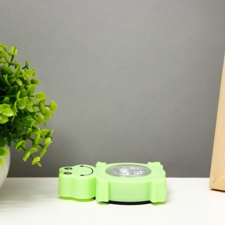 Night Pushlite "Frog" 3XLED 3AAA green 7x2x9cm Risalux-5