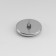 Metal button on the ripples, decorative, d = 25 mm, white/black/silver color