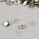 Installation button, alpha (S-shaped), iron, d = 10 mm, silver color
