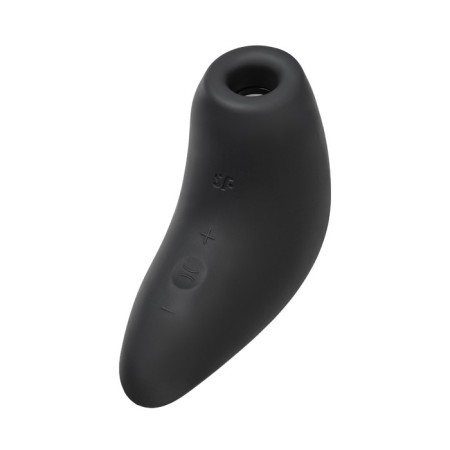 Vacuum-wave stimulator of the Satiffyer Magnetic Deep Pulse clitoris, 11 cm, silicone, black color-13