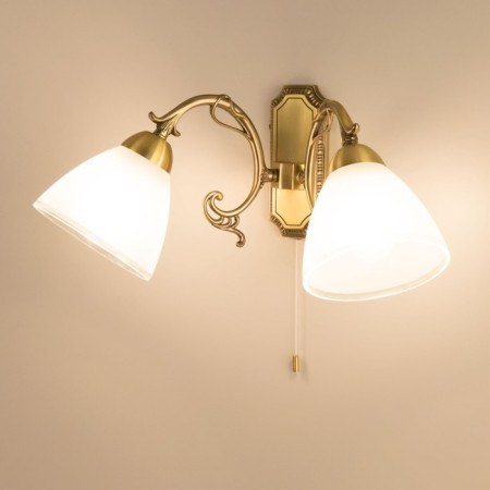 Sconces Citilux "Latur" CL413421, 24x20 cm, 2x75W, e27, brown color-16